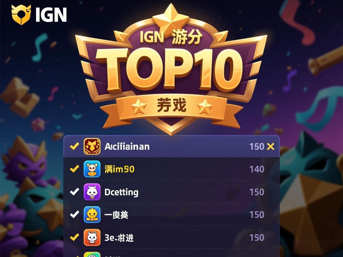 IGN满分游戏TOP10榜单