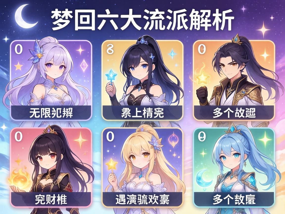 无尽梦回角色六大流派解析