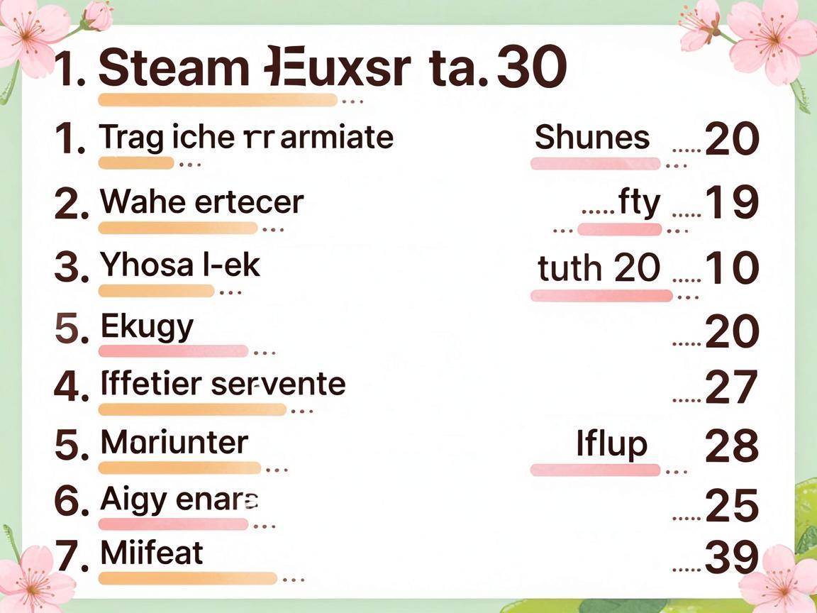 Steam������30��ʷ����Ϸ�嵥