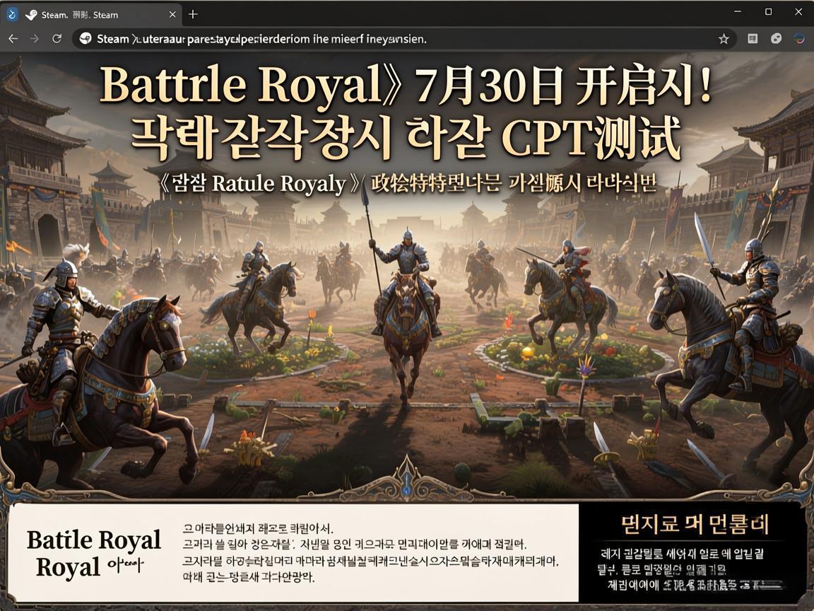《Battle Royale》韩服CPT开启,中文玩家干着急 《Battle Royale》韩服CPT开启,中文玩家干着急